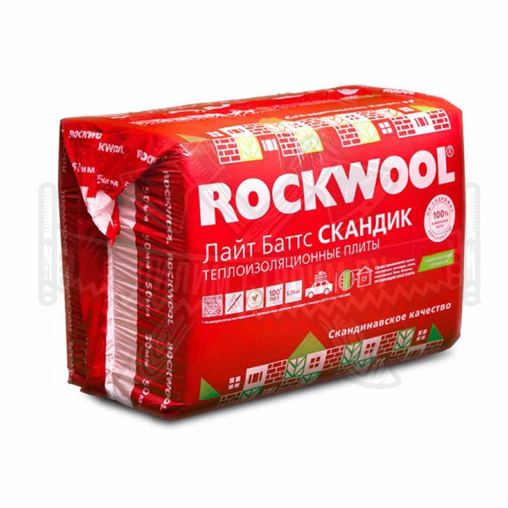 Утеплитель Rocwool 600х800х50 мм (5.76 м2)